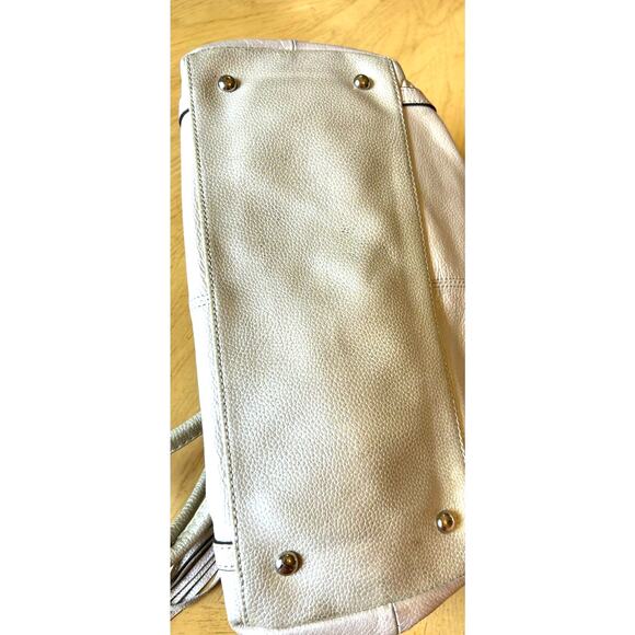 Y2K Pearl SILVER LEATHER TIGNANELLO SHOULDER PURSE HANDBAG Tassels Retro Hobo - Picture 16 of 16